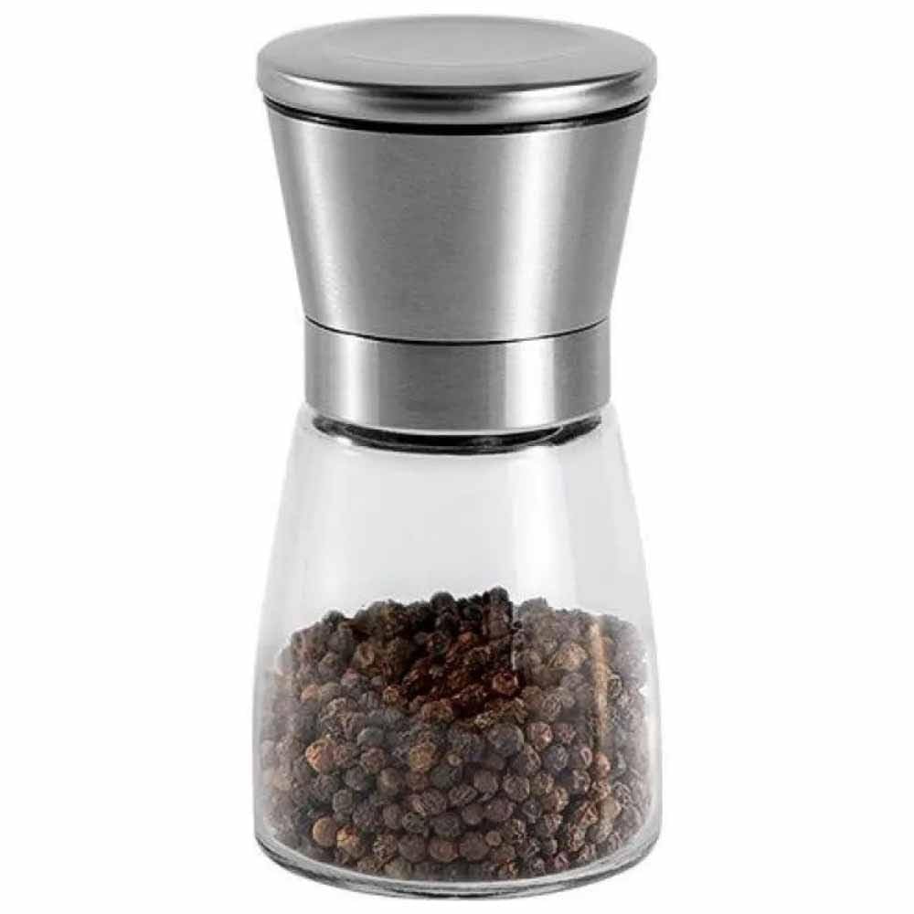 Epinox Tuz & Biber Değirmeni Çelik Kapak - Cam Hazne 13 cm (CSM-130)