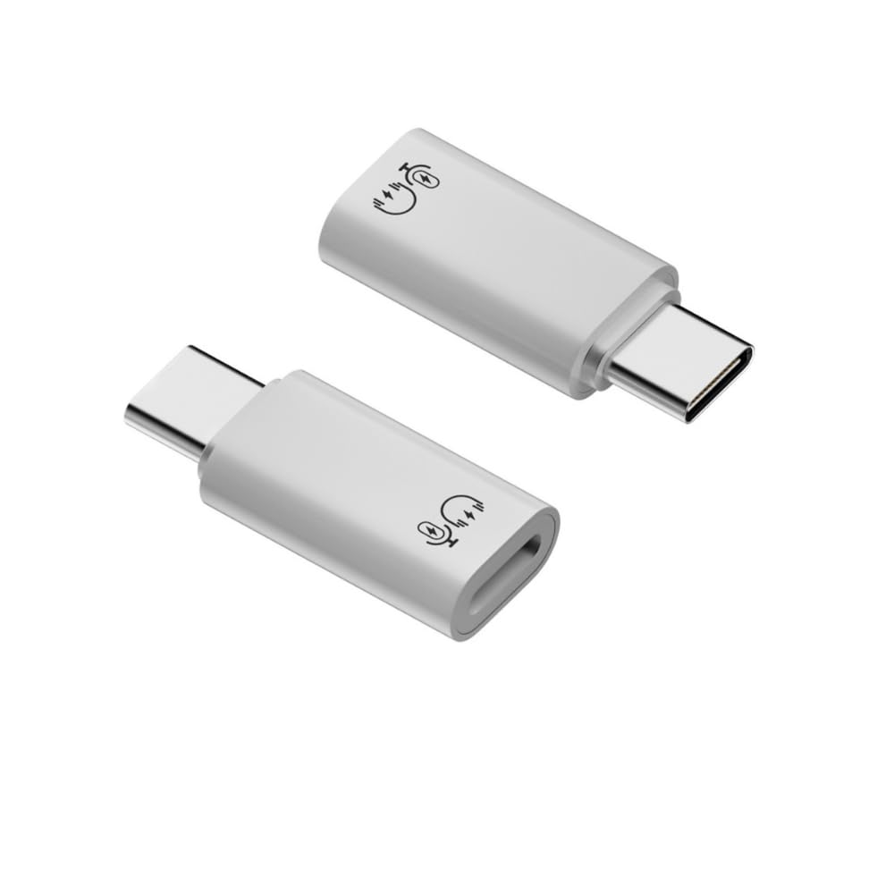 LivX Type C to Lightning Yuva Çevirici Yaka Mikrofonu ile Uyumlu Hızlı Şarj ve Veri Aktarımı Beyaz OTG Adaptör OTGYZ