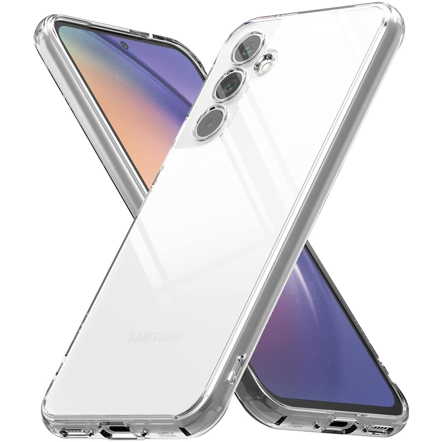 teknosepetim Galaxy A35 Uyumlu Kılıf 3D Kamera Korumalı Darbe Önleyici Şeffaf Transparan Esnek Silikon Kılıf