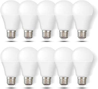NOAS 10 Adet Led Ampul 9W Enerji Tasarruflu 10'lu Paket Günışığı (Sarı) 3200 Kelvin E27