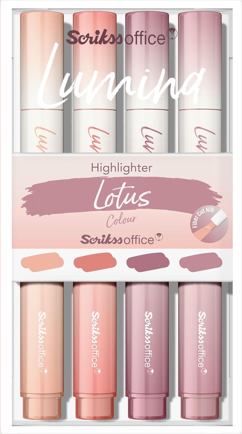 Scrikss Lumina Fosforlu Kalem Lotus, 4'lü Set, Lotus