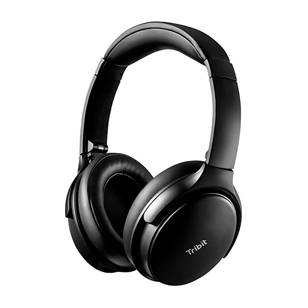 Tribit QuietPlus 71 ANC Gürültü Engelleme 30 Saat Oynatma Süresi Rahat ve Ayarlanabilir Bluetooth Kulak Üstü Kulaklık Siyah