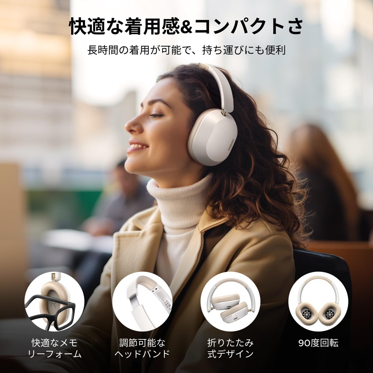 Ugreen Hitune Max 5C ANC Kulak Üstü Bluetooth Kulaklık