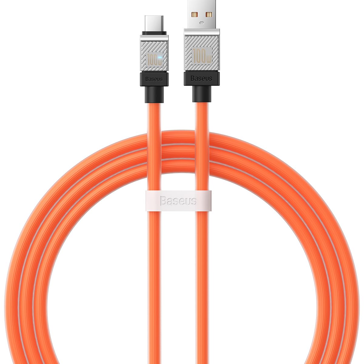 Baseus CoolPlay Serisi Hızlı Şarj Kablosu USB to Type-C 100W, 1m, Turuncu