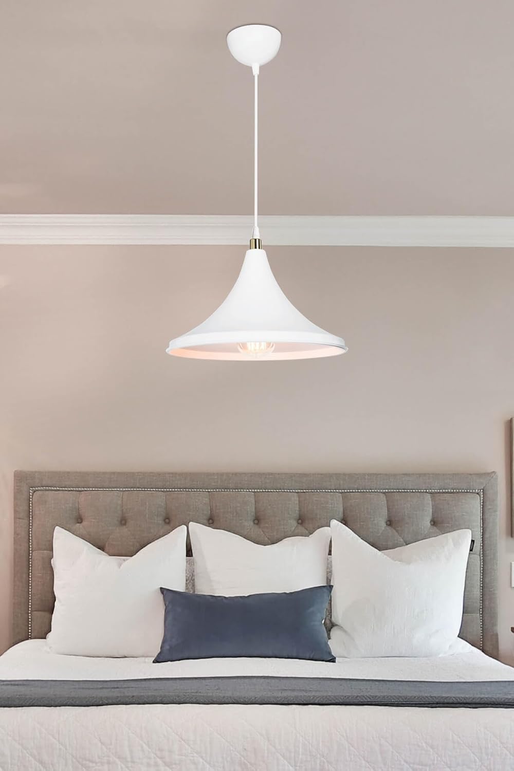 AG LightDesign Beyaz Sarkıt Avize Yatak Odası Salon Mutfak Koridor Lamba 17 AGnm14