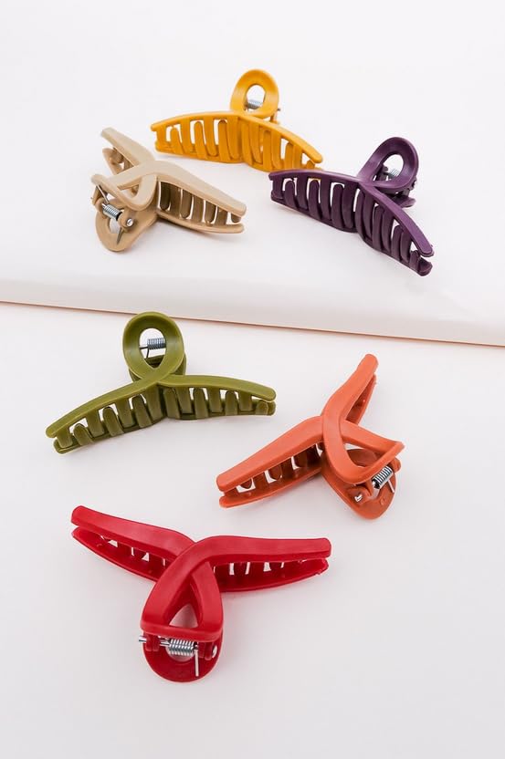 Renkli Kadın 6li Fiyonk Mandal Toka Seti,Kadın Çocuk Mandal Toka, Lastik Toka Seti, Toka Organizer, Toka, Kız Çocuk Toka, Kadife Toka