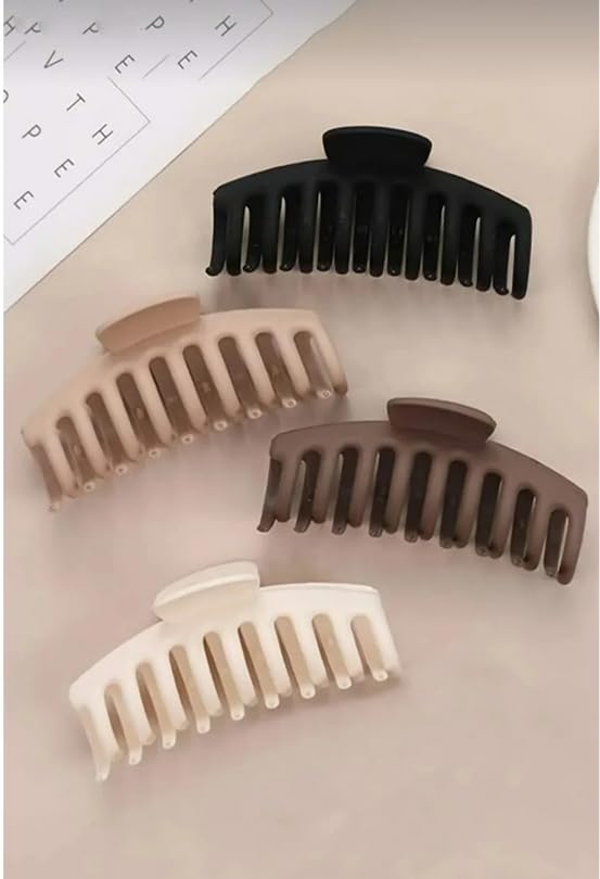 okavango Mandal Toka Kadın Siyah Kahve Kadın Çocuk Mandal Toka, Lastik Toka Seti, Toka Organizer, Toka, Kız Çocuk Toka, Kadife Toka (11CM) 4'lü Set