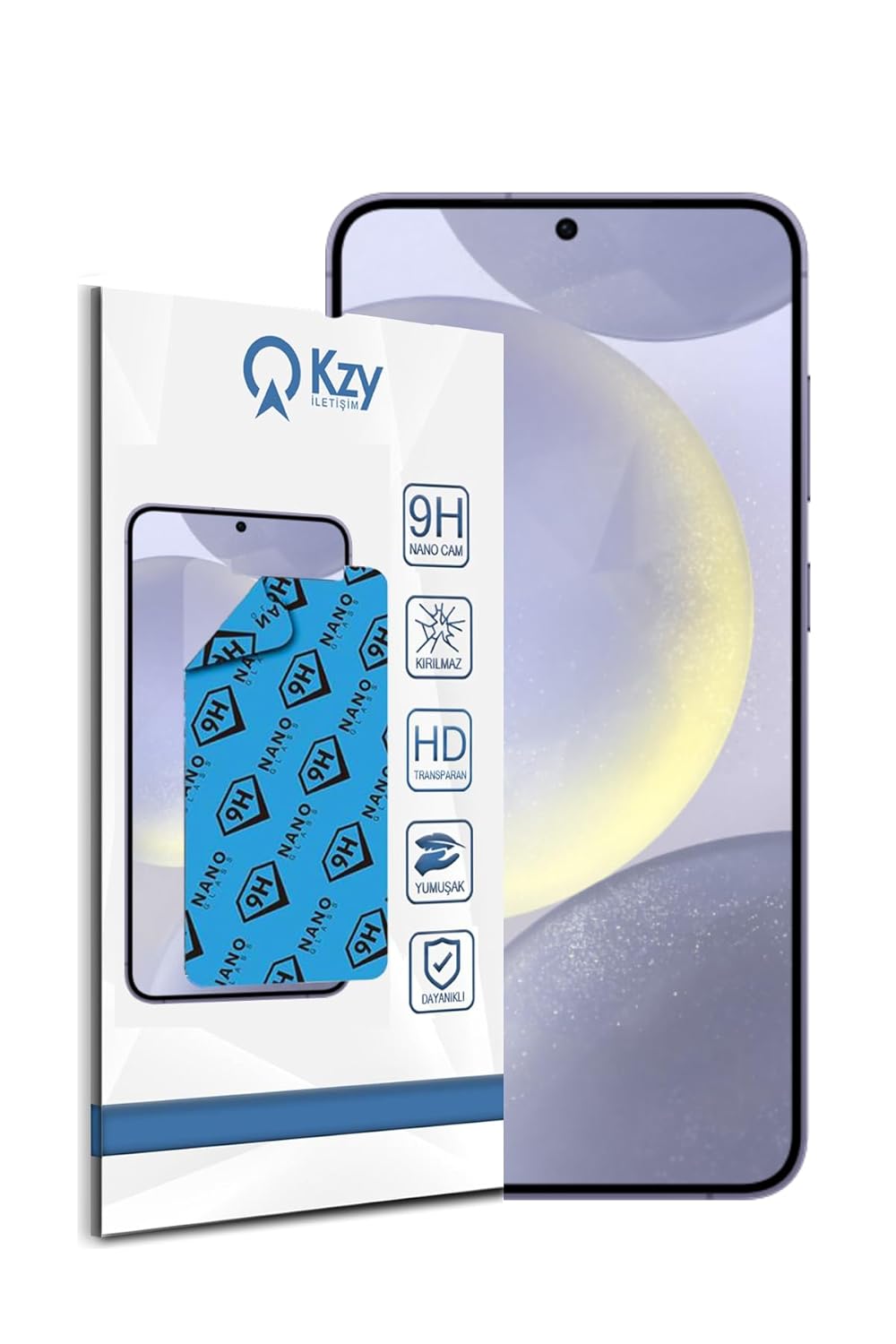 KZY İletişim Samsung Galaxy S24 Plus ile Uyumlu Nano Ekran Koruyucu Kırılmaz Esnek Cam