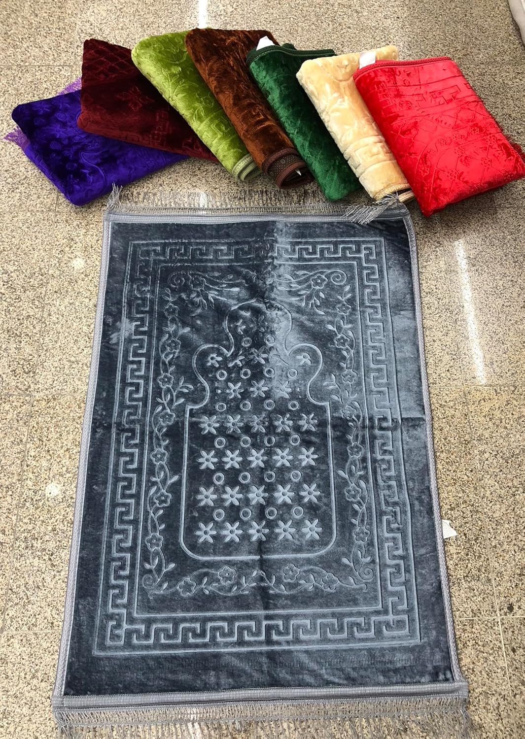 Peluş Seccade (Yeşil, 80 * 120)