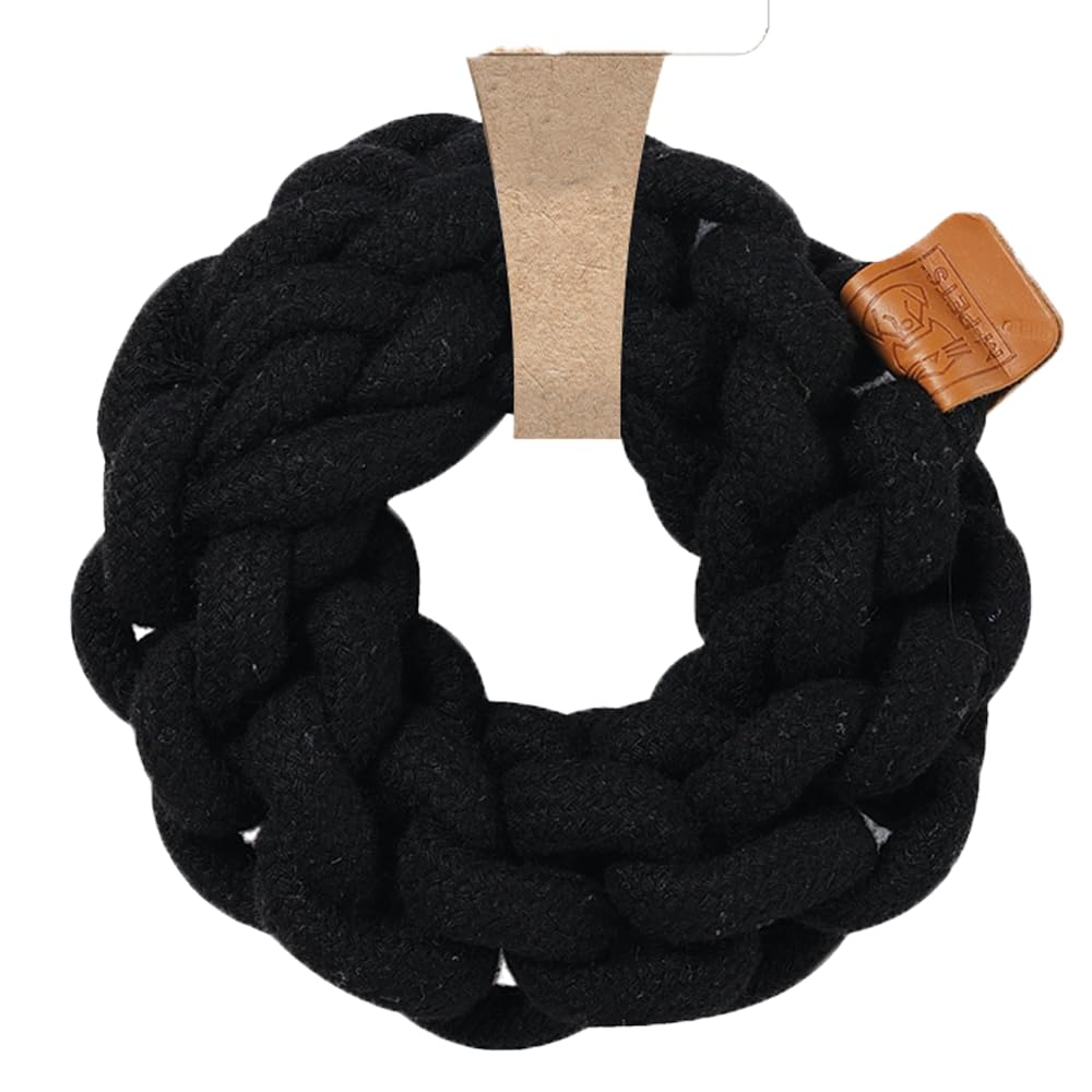 M-PETS COTO BLACK RING 13CM ÖRGÜ HALKA OYUNCAK