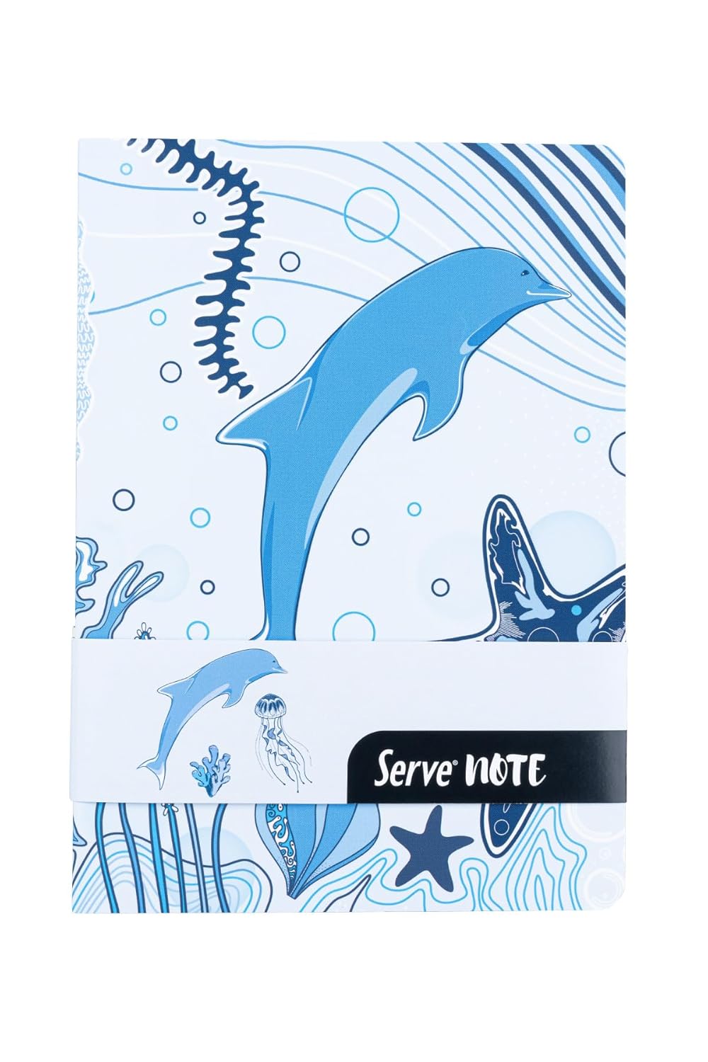 SERVE NOTE DEFTER 15 X 21 CIZGILI DESENLİ GOK MAVI