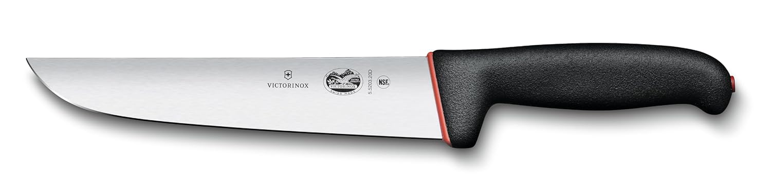 Victorinox 20cm Siyah Fibrox Kasap Bıçağı
