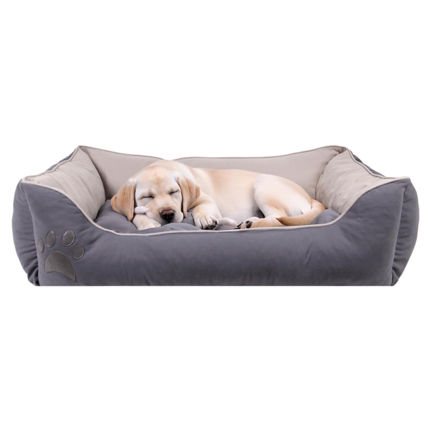 Jungolica Lucy Köpek Yatağı 40x60 Gri Açık Gri - Ortopedik Destekli Pet Yatağı, Yumuşak Dolgulu, Yıkanabilir, Dayanıklı Kumaşlı, Rahat Uyku Alanı Köpek Yatak