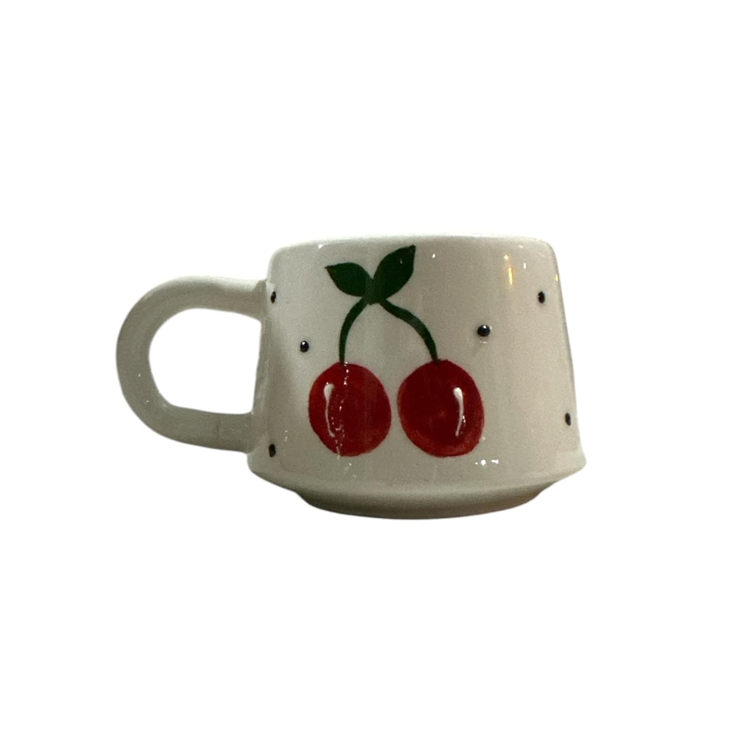 El Yapımı Seramik MUG Kupa, 200 ML, Özel Kabartmalı, El İşçiliği, İznik Sanatının Muhteşem Örneği, Özel İşçiliğiyle Evinize Sanat Katın (Bebek Kiraz)