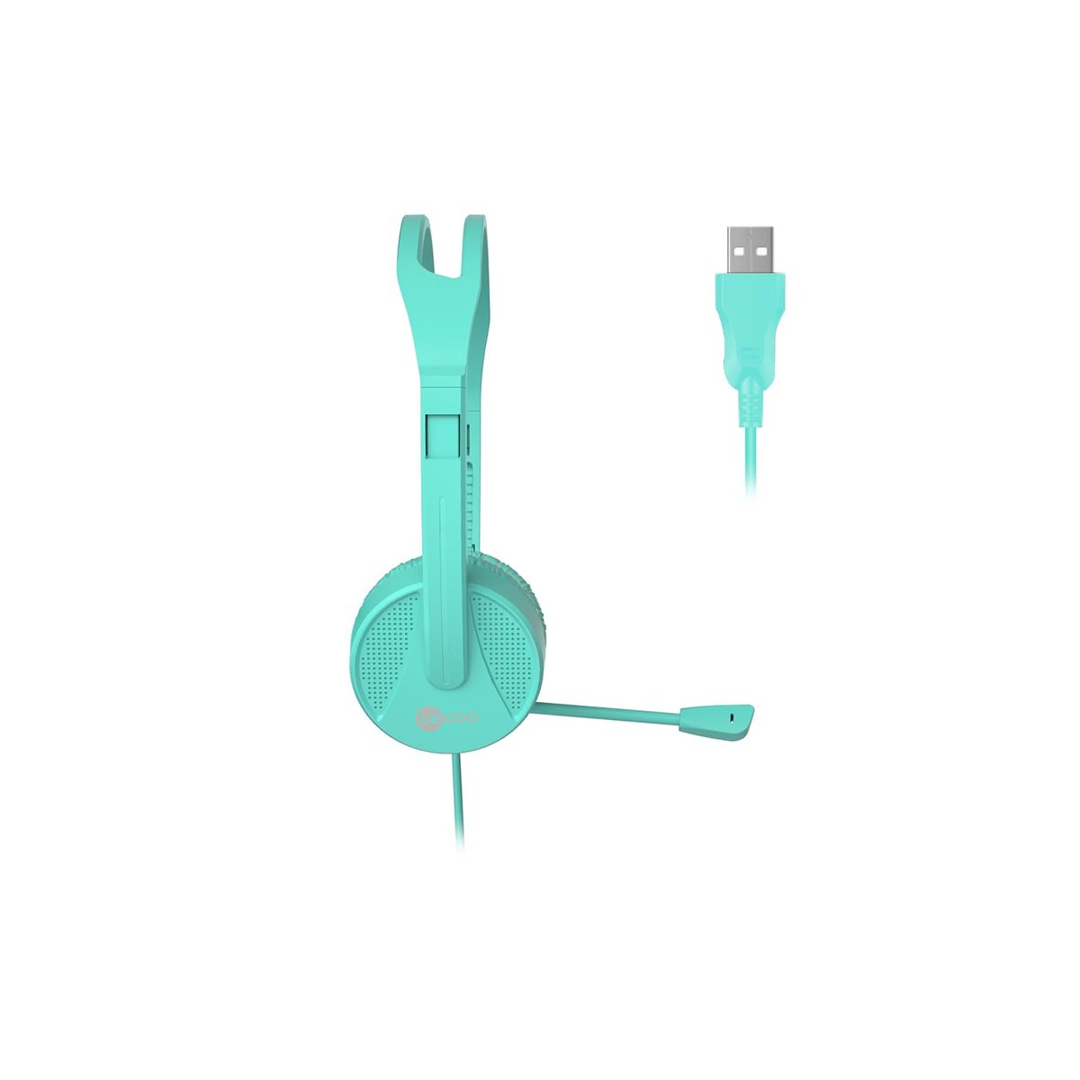 Lecoo HT106 USB Kablolu Mikrofonlu Kulak Üstü Kulaklık - PC, Laptop, Tablet, Telefon Uyumlu, İş, Oyun, Çağrı Merkezi için, Esnek Mikrofonlu Kulak Üstü Kulaklık Turkuaz (Turkuaz)