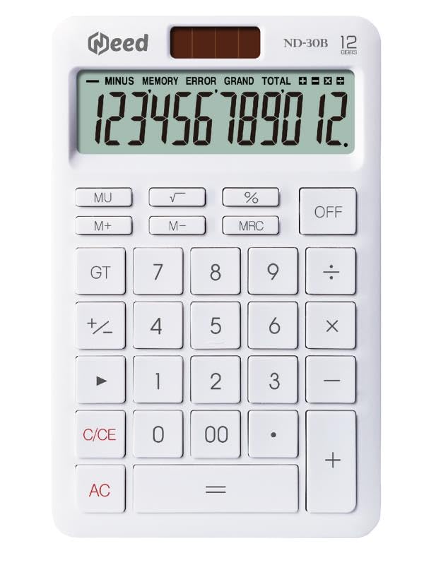 Need ND-30B Pastel Beyaz Hesap Makinesi