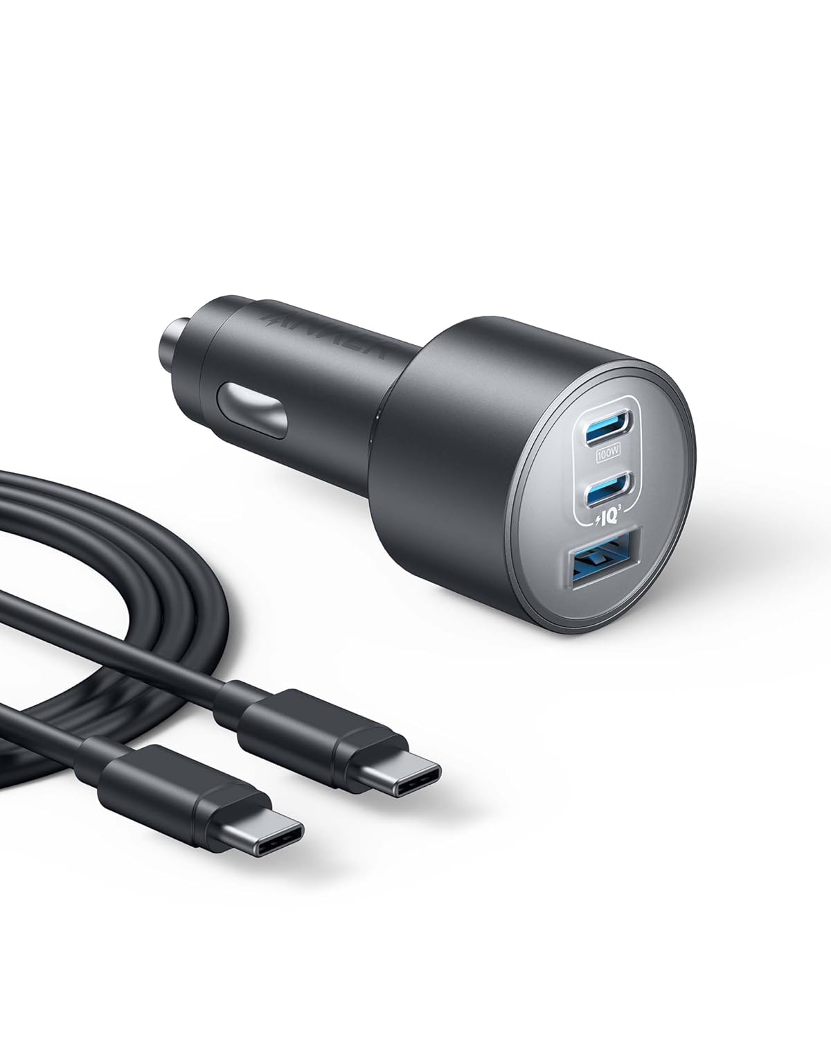 Anker 167.5 W Araç Şarjı 3 Port + 1 m Type-C Kablo, B2737