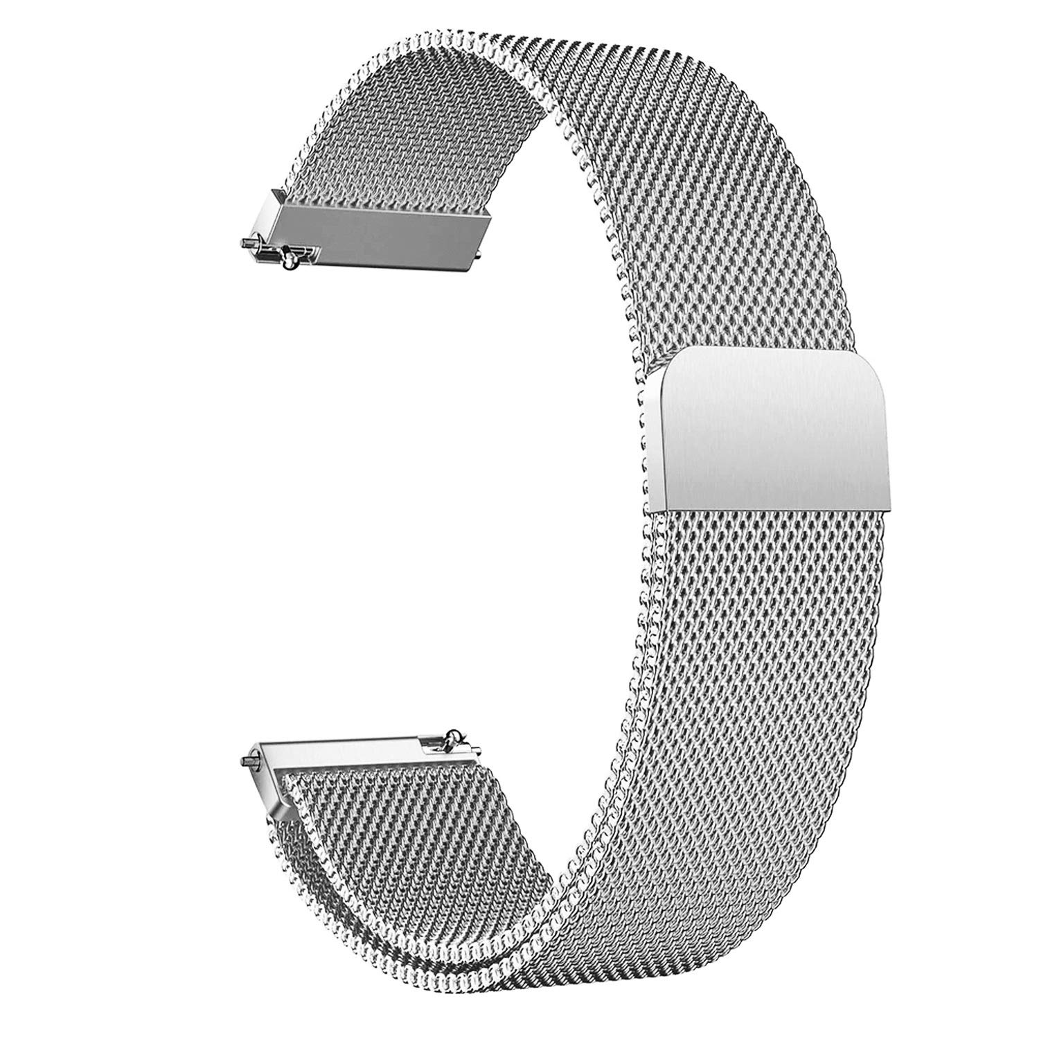 Microsonic Xiaomi Watch S3 için Kordon Milanese Loop Gümüş [Watch S3 ile Uyumlu Kordon - Gümüş]