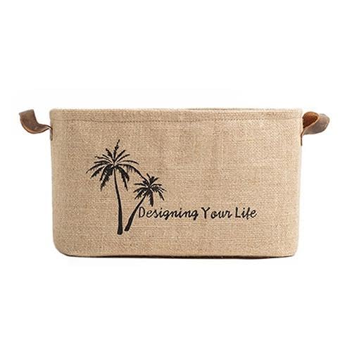 Art Bee Jüt Dolap İçi Çamaşır Çocuk Odası Oyuncak Düzenleyici Katlanır Saklama Sepeti Organizer 40x30x24