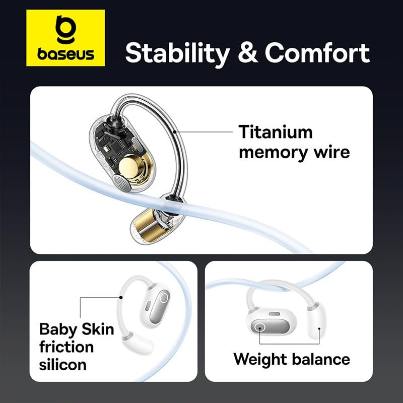 Baseus Eli Sport 1 Open-Ear TWS Beyaz