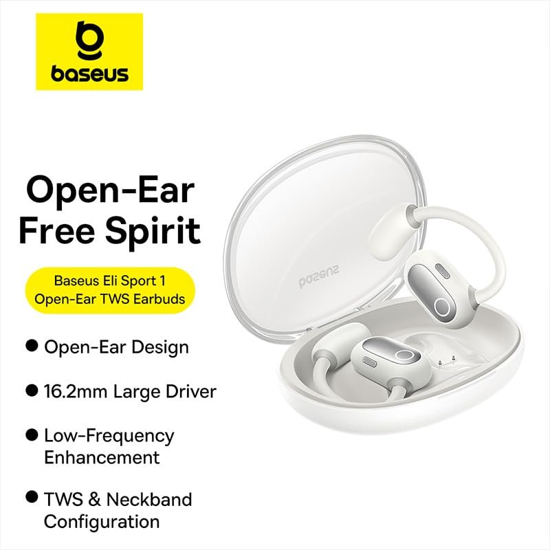 Baseus Eli Sport 1 Open-Ear TWS Beyaz