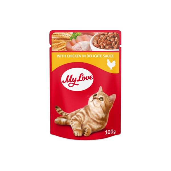 My Love Soslu Tavuk Etli Pouch Kedi Maması, 100Gr, 24 Adet
