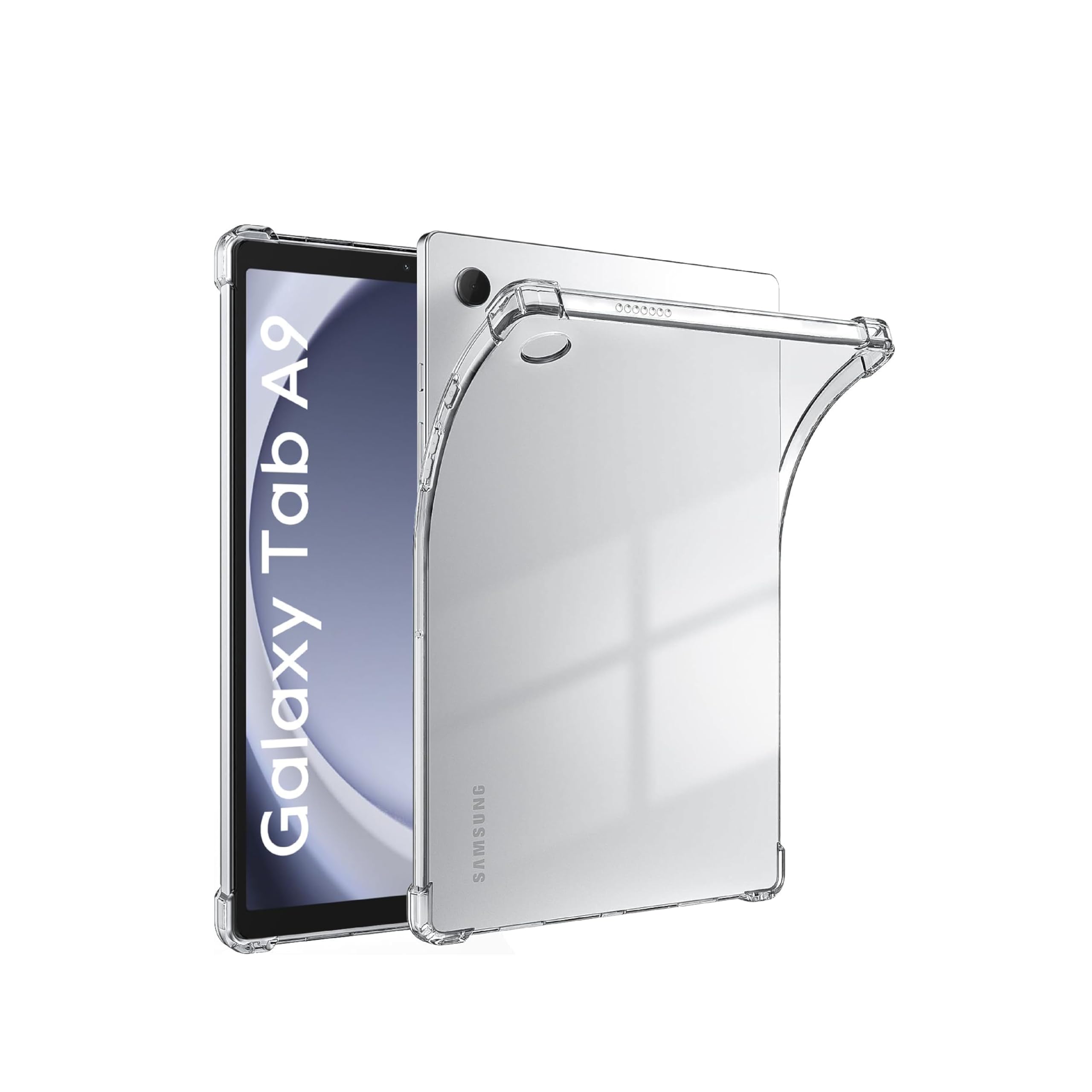 Babilden Samsung Tablet Kılıf Şeffaf Silikon Arka Kapak (Galaxy Tab A9 Plus X210)