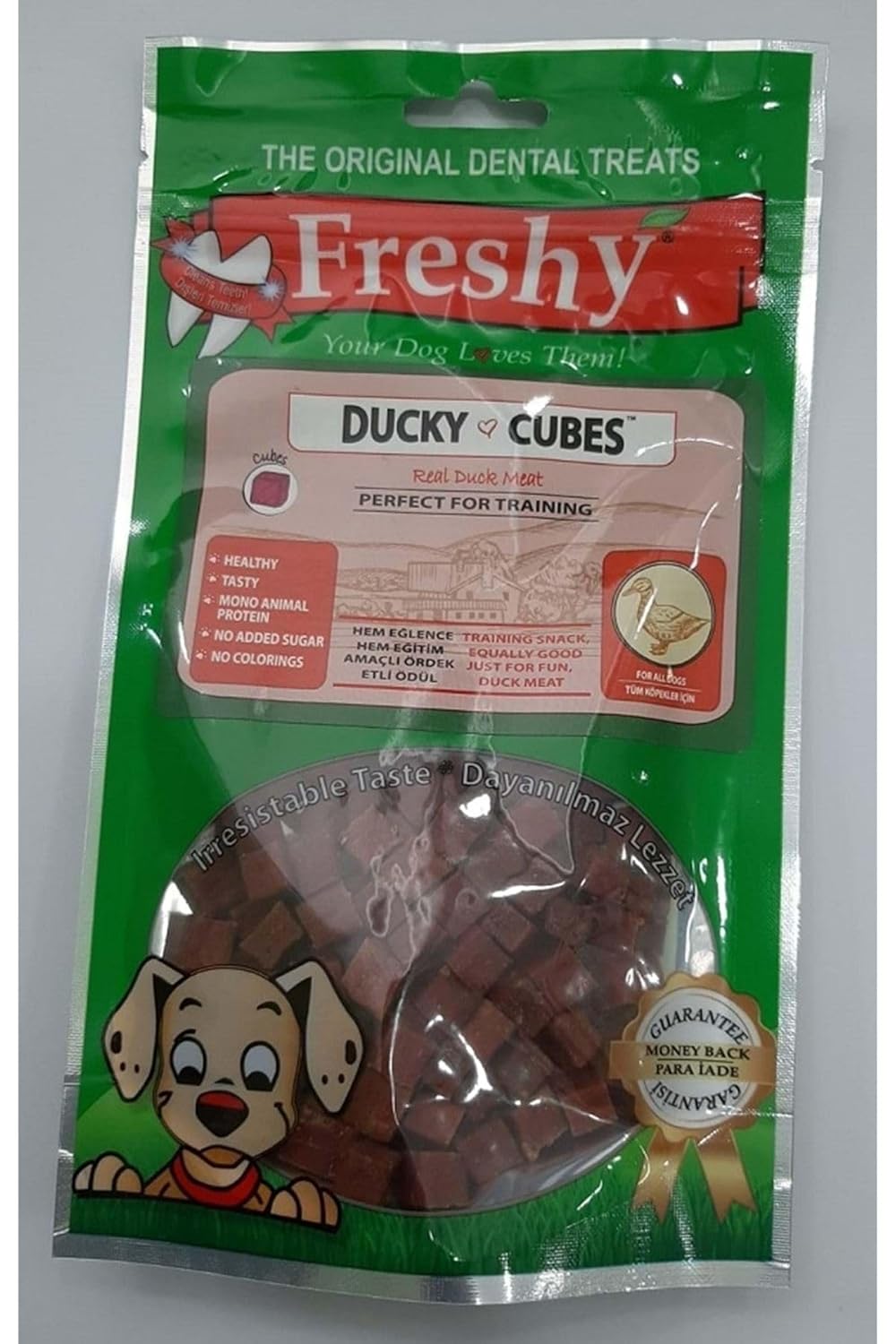 Freshy Ducky Cubes Taze Ördek Etinden Küp Ödül Maması