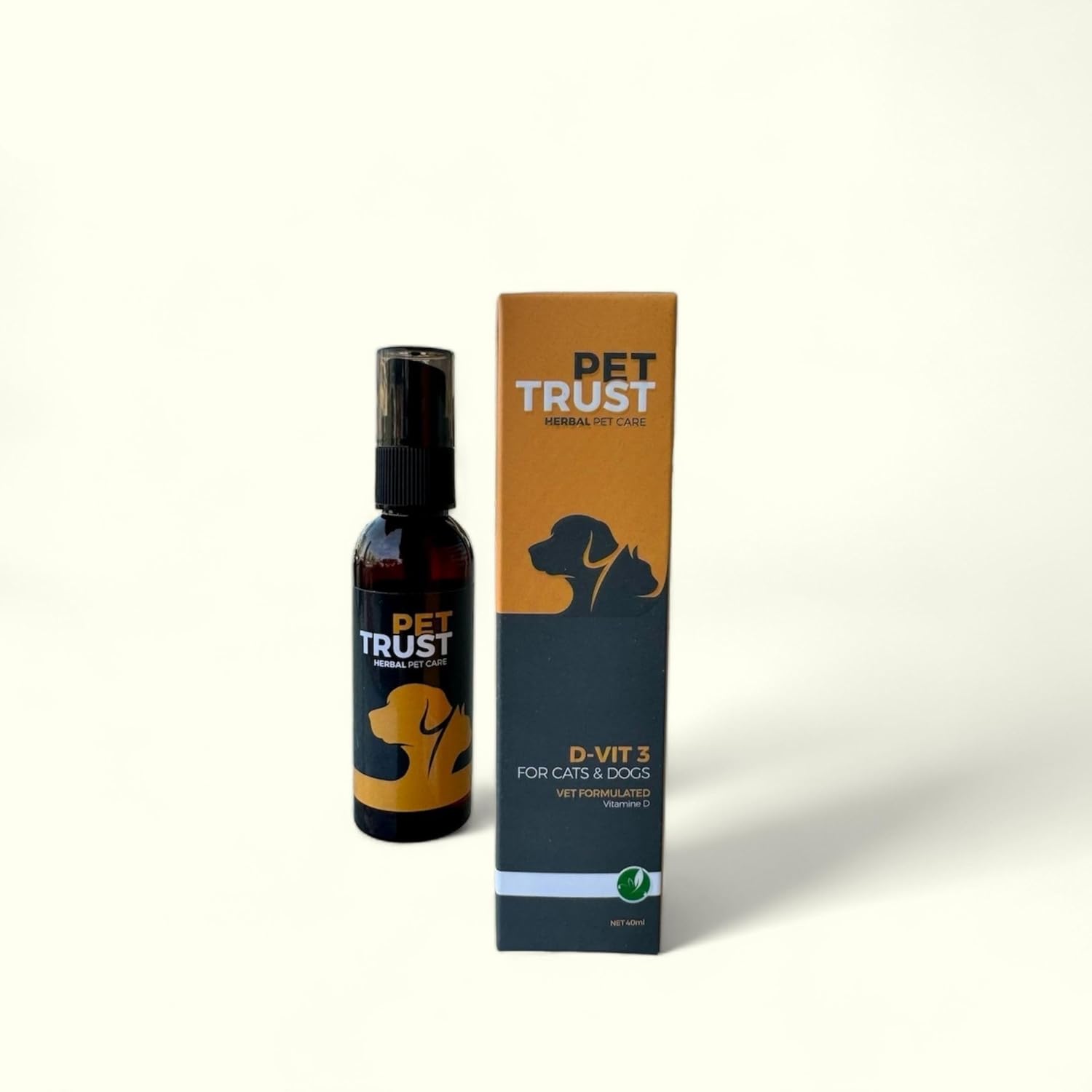 PetTrust Herbal Pet Care Kedi ve Köpekler için Vitamin-D Takviyesi 40ml