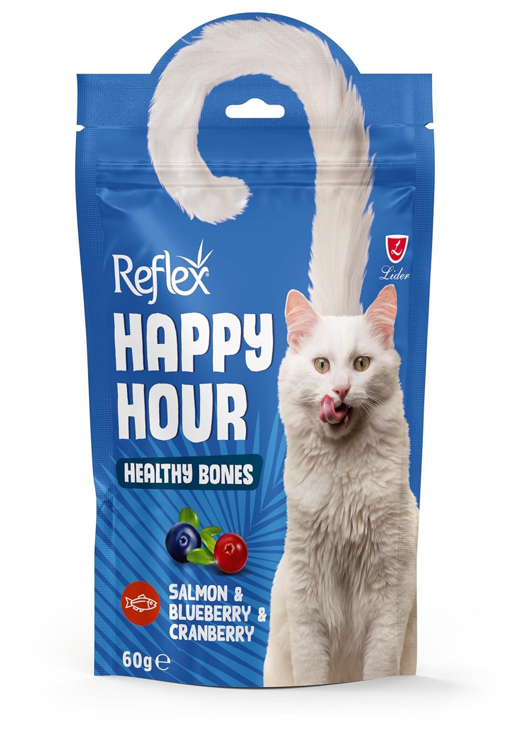 Reflex Happy Hour Somon ve Yaban Mersinli Kedi Ödül Maması 60 gr