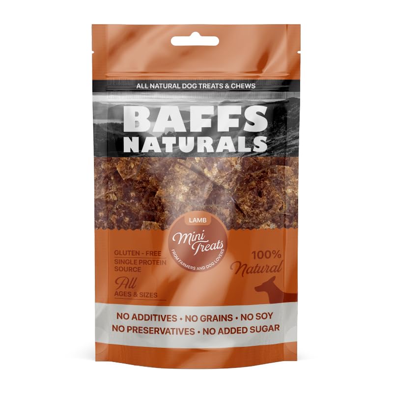 Baffs Naturals Kuzu Mini Ödül 100% Doğal Köpek Ödül Maması 100 gr (100 Gr x 1 Adet)