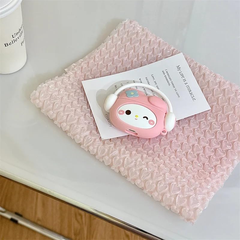 Huawei Freebuds SE2 İle Uyumlu Figürlü Silikon Kılıfı (ürün kulaklık değildir) (pembe kedi dj)