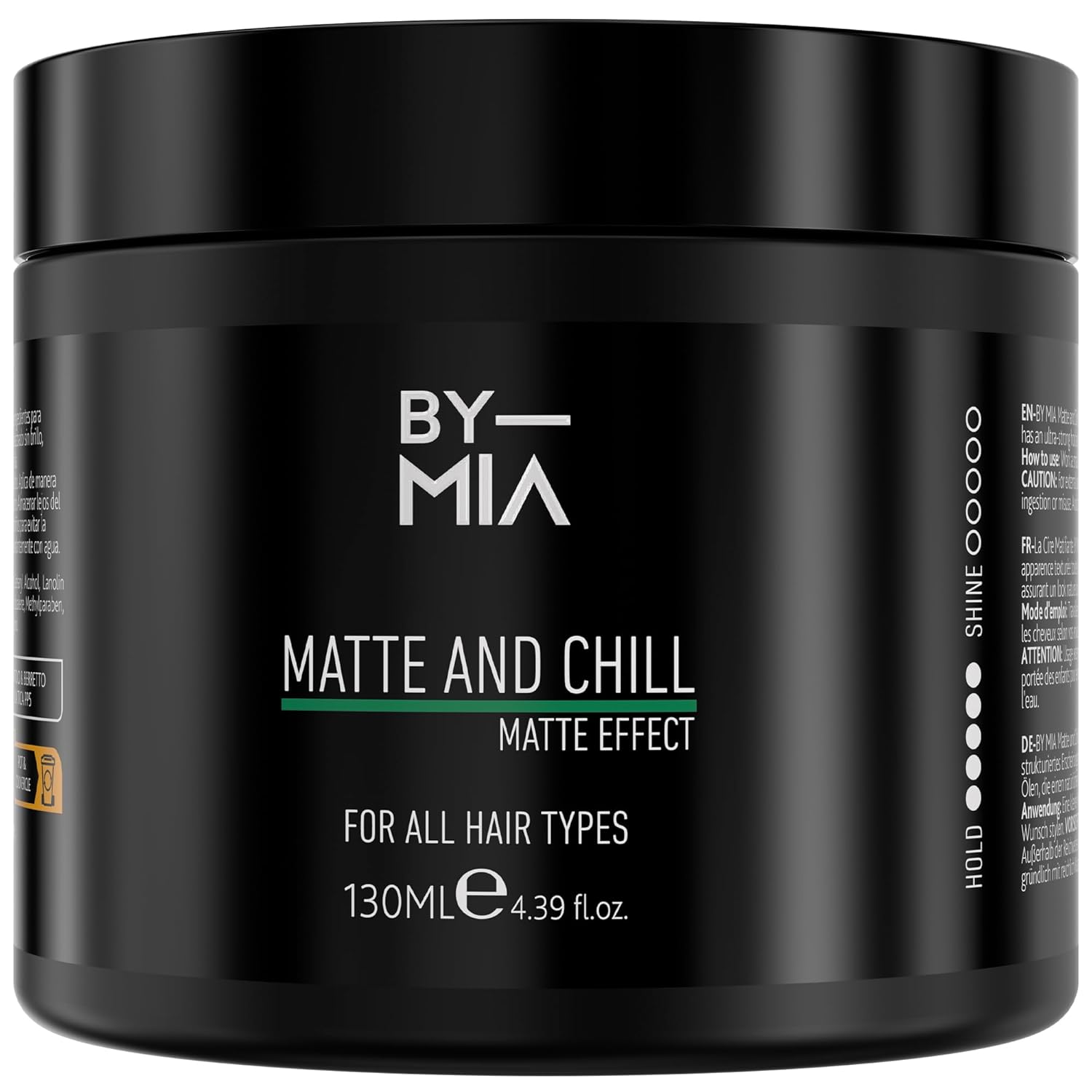 BY MIA Matte And Chill Ultra Doğal Mat Görünüm | Süper Yüksek Tutuş | Erkekler ve Kadınlar İçin Saç Vaksı 130 ml