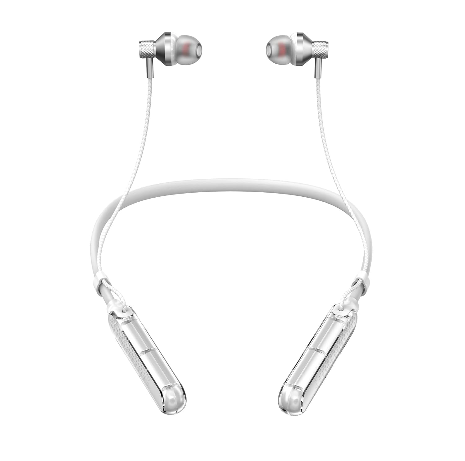 Heartz LS 102 Taç Bluetooth Kulaklığı, 5.3 Versiyon Yüksek Şarj ile 130 Saat Bekleme Süreli, 10 Metre Çekiş Menzilli, Dışarıdan Gelen Sesleri Filtreleyen Kulak İçi Tasarım (BEYAZ)