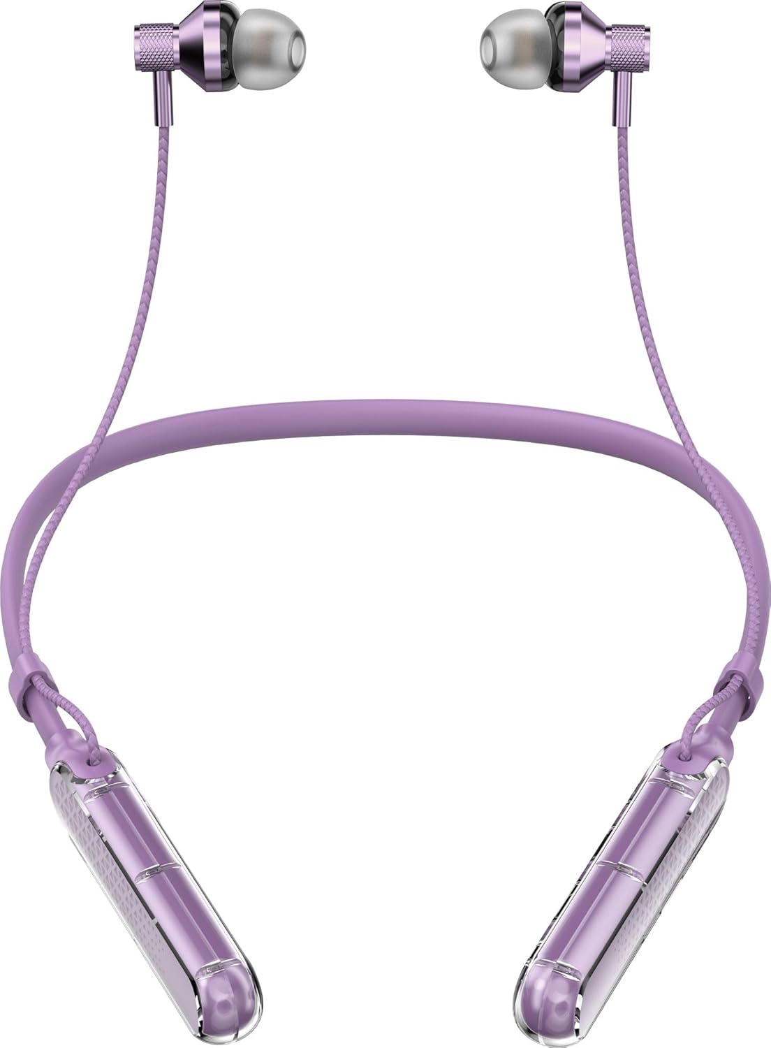 Heartz LS 102 Taç Bluetooth Kulaklığı, 5.3 Versiyon Yüksek Şarj ile 130 Saat Bekleme Süreli, 10 Metre Çekiş Menzilli, Dışarıdan Gelen Sesleri Filtreleyen Kulak İçi Tasarım (LİLA)