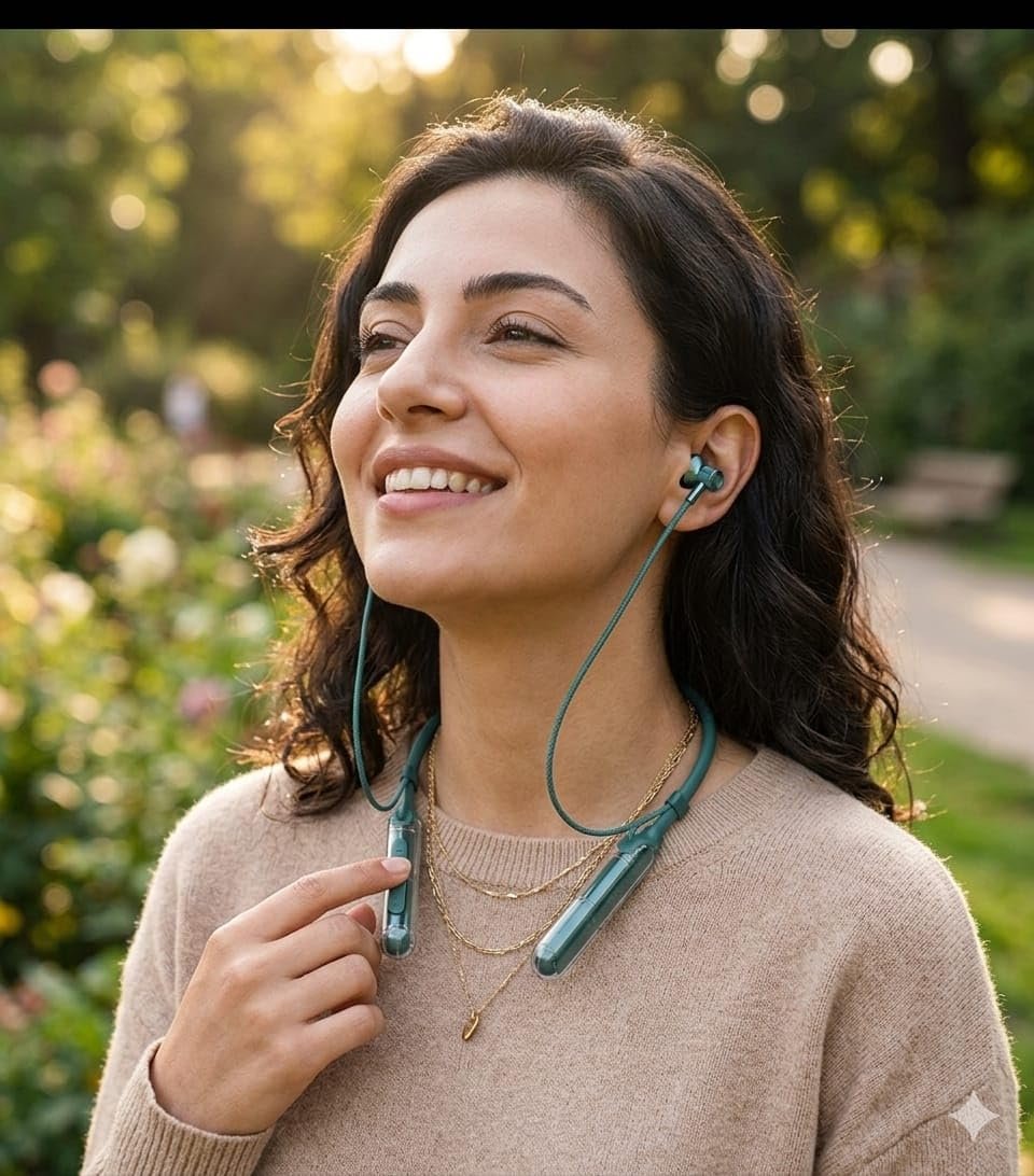 Taç Bluetooth Kulaklık Yüksek Şarj gücü ile 130 Saat Bekleme Süresi 10 Metre Çekiş Menzilli Dışarıdan Gelen Sesleri Filtreleyen Kulak İçi Tasarım aktif ENC görüşme memnuniyet garantili (DERİN YEŞİL)