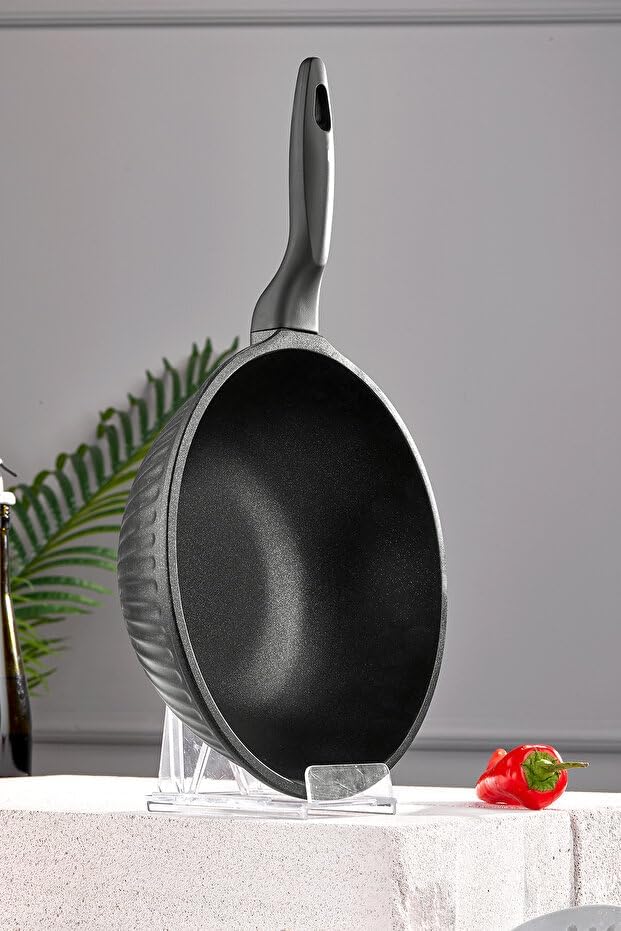 TAÇ VALERİYA WOK TAVA 28CM SİYAH