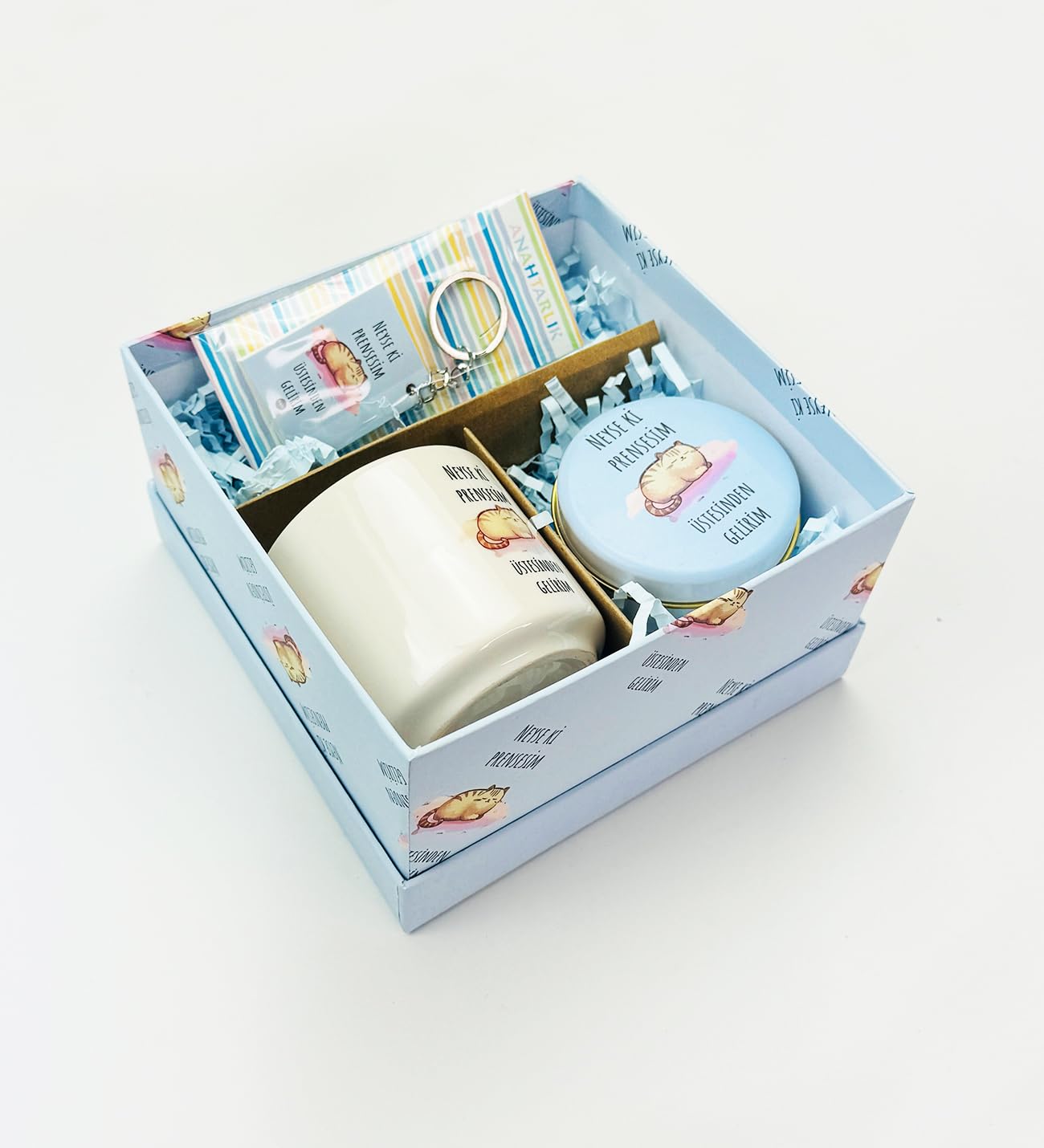 giftmoda Neyse Ki Prensesim Tasarımlı Kutulu Hediye Seti