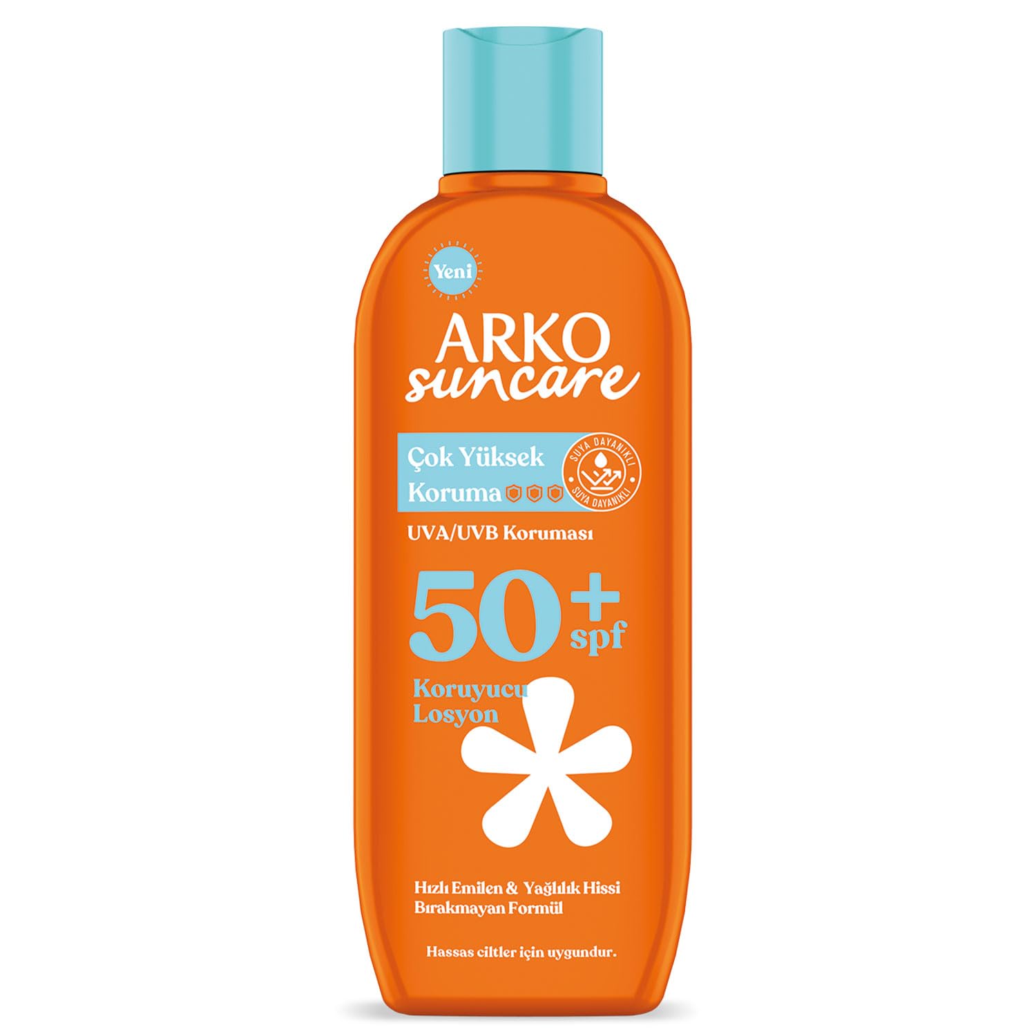 ARKO SUNCARE Güneş Bakım Sütü, Spf50+, 200 Mililitre