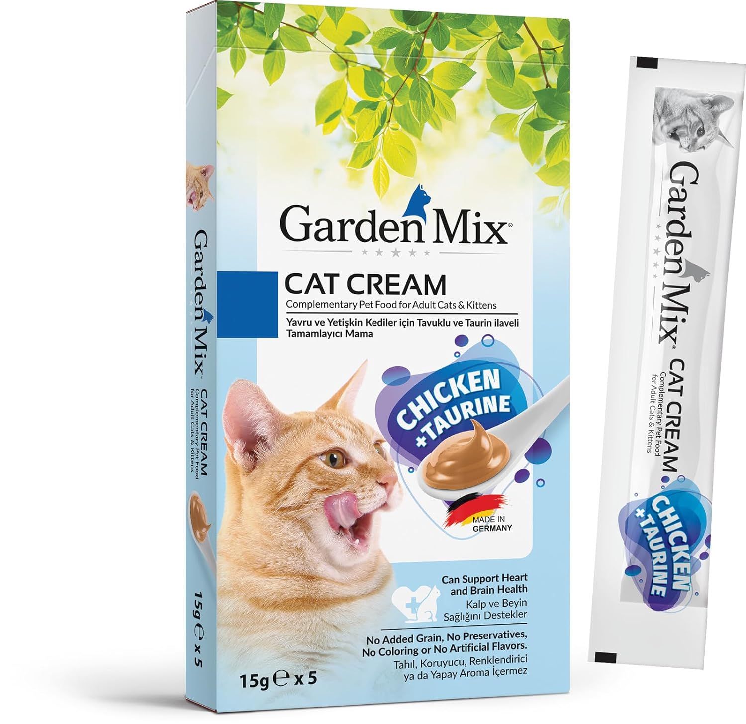 Garden Mix Kedi Kremasi Tavuk+Taurin 15Gr*5