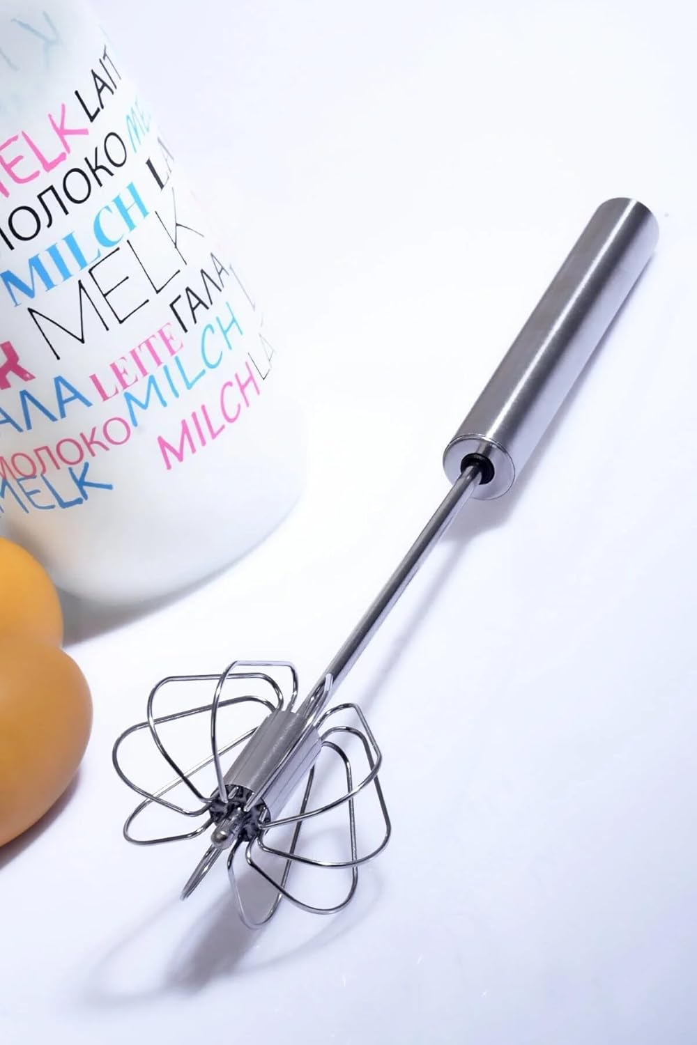 Rotanev Paslanmaz Çelik Basmalı Otomatik Çırpıcı 38 Cm