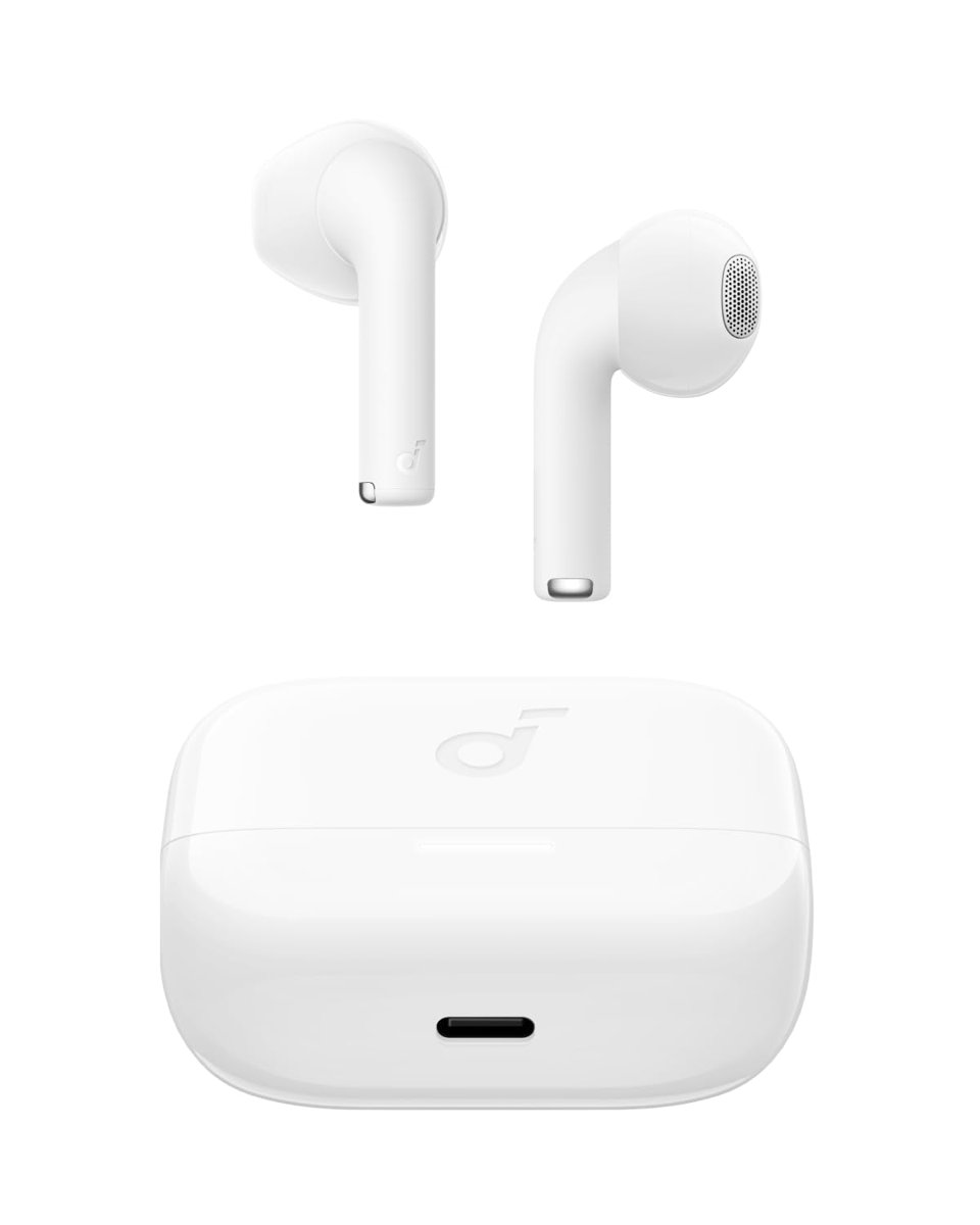 Soundcore by Anker, K20i Kulak İçi Kulaklık, 36 Saat Çalma Süresi, Hızlı Şarj, Konforlu Uyum, ENC 2-Mikrofon ile Net Çağrılar, Özelleştirilebilir EQ, IPX5, Bluetooth 5.3, Uygulama Kontrol, Beyaz