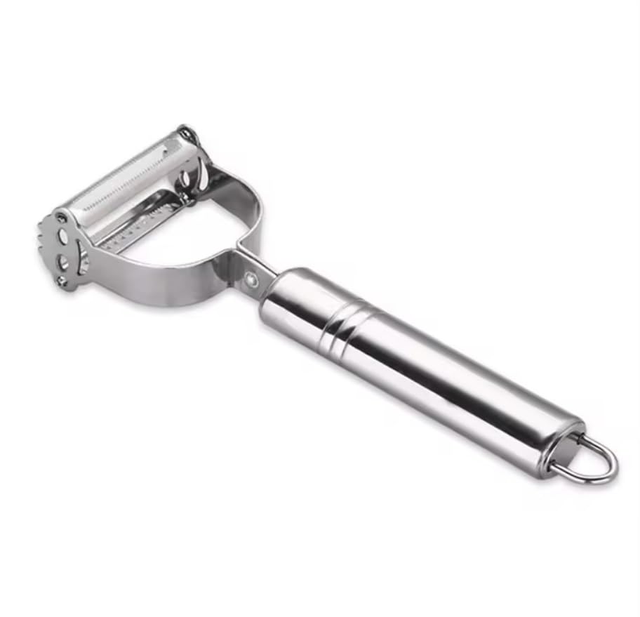 MyBru Pratik Paslanmaz Çelik Çift Jülyen Patates Meyve ve Sebze Soyucu Soyacak