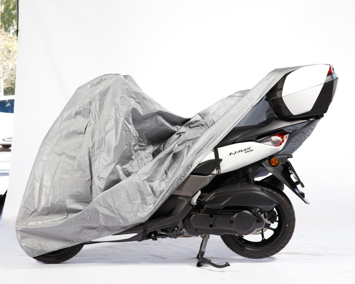 BODYGARD Motosiklet Brandası Su Geçirmez Motor Branda - Gri (SMALL TOPCASE)