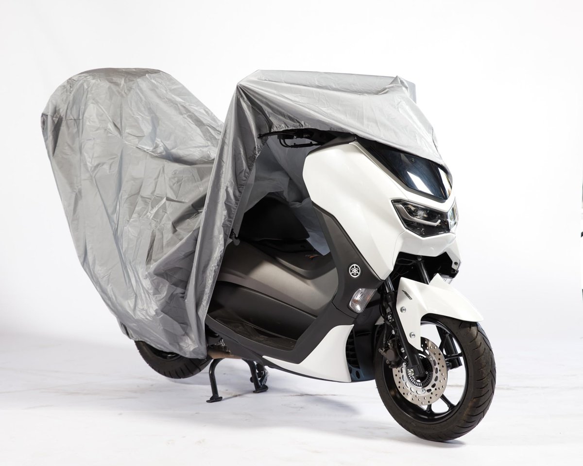 BODYGARD Motosiklet Brandası Su Geçirmez Motor Branda - Gri (SMALL TOPCASE)
