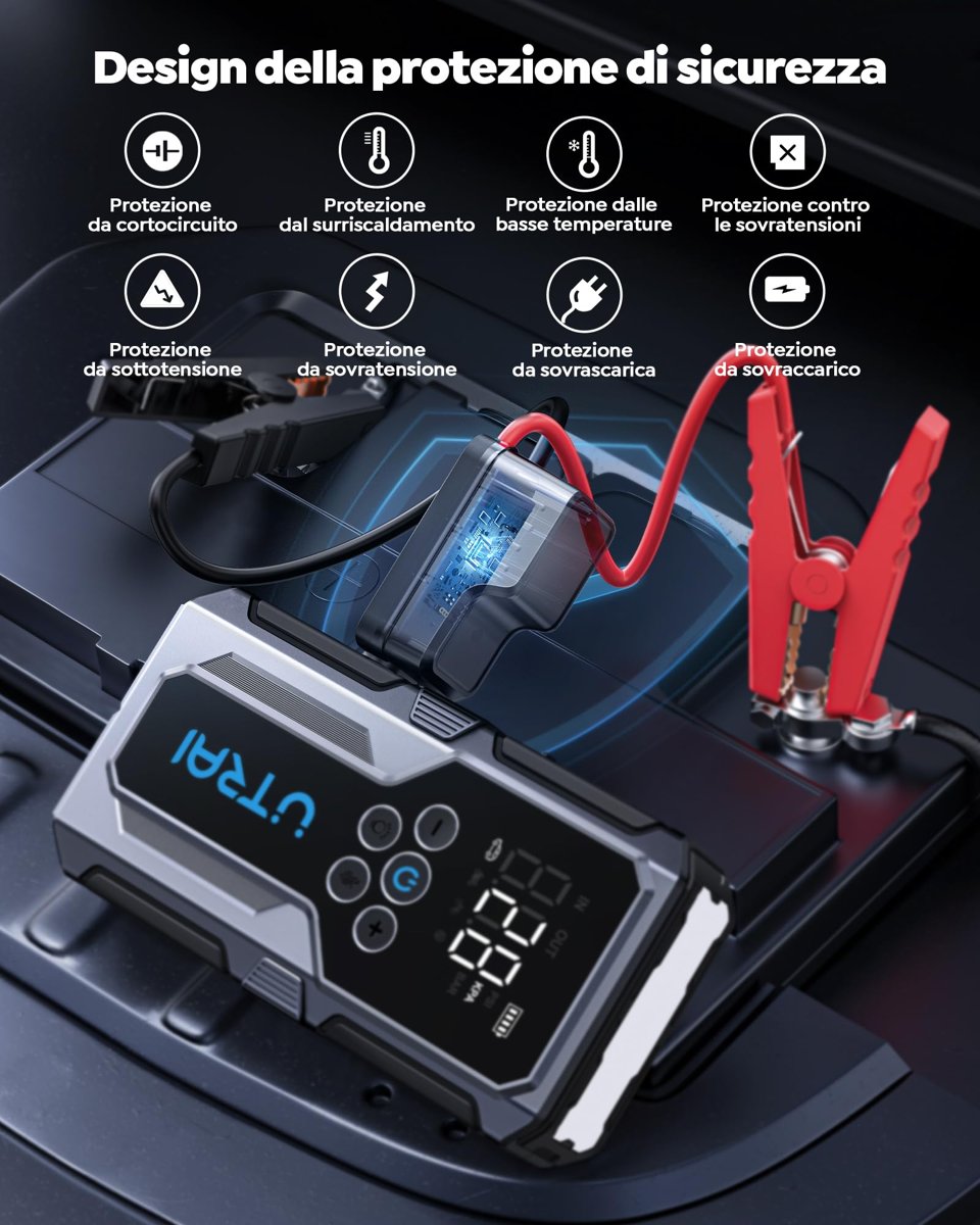 Utrai Jstar JS9 1500A 4 in 1 Jump Starter Taşınabilir Akü Takviye Kiti