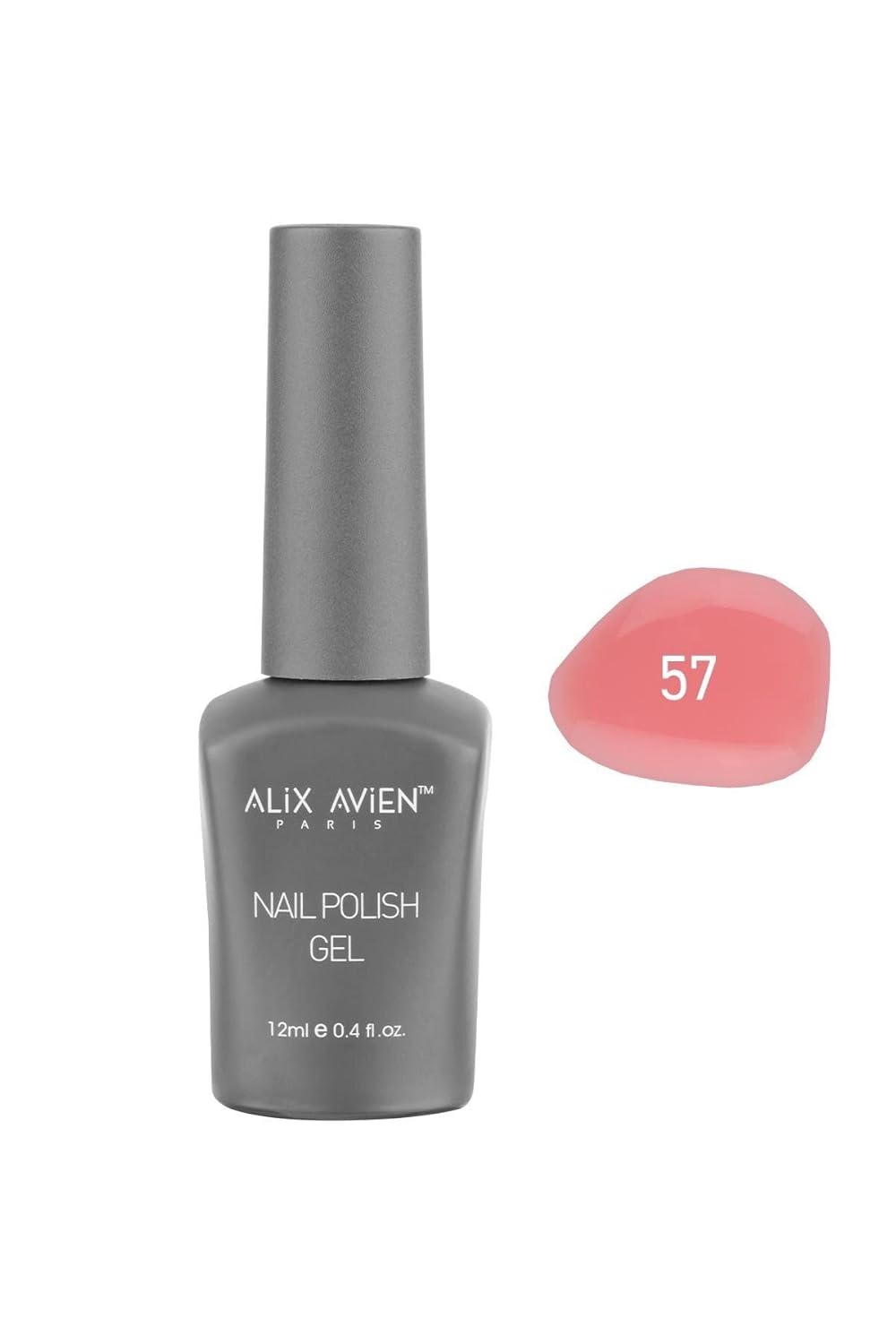 ALIX AVIEN Yavruağzı Kalıcı Oje 57-Yoğun Renk Veren Jel Oje 12 ml-Nail UV Gel Polish 57
