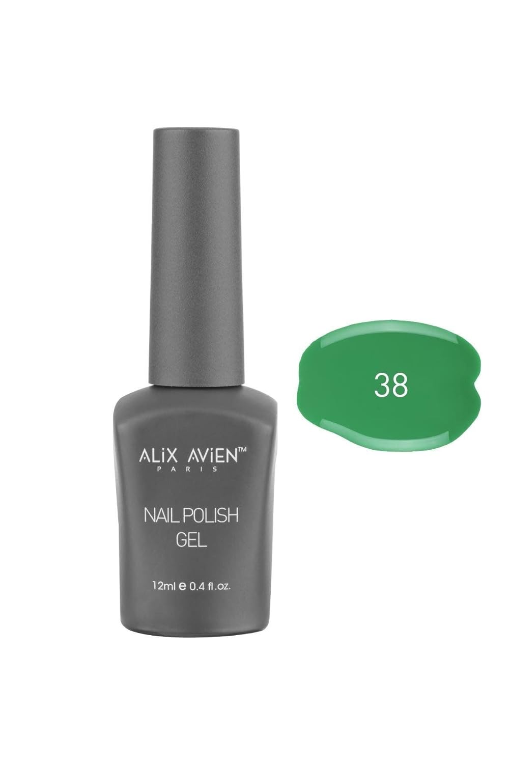 ALIX AVIEN Uv Kalıcı Koyu Yeşil Jel Oje 38 - Gel Polish - 12 ml