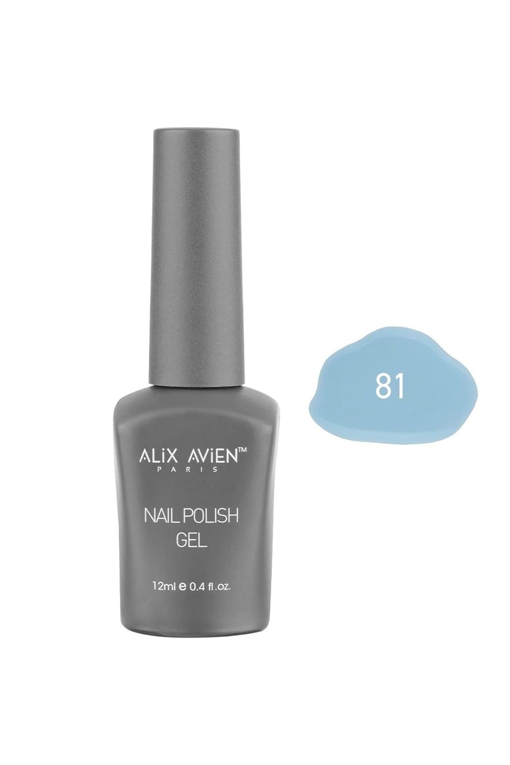 ALIX AVIEN Bebek Mavi Kalıcı Oje 81-Yoğun Renk Veren Jel Oje 12 ml-Nail UV Gel Polish 81
