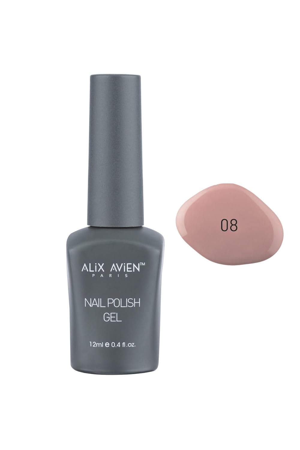 ALIX AVIEN Uv Kalıcı Pembe Nude Jel Oje 08 - Gel Polish - 12 ml